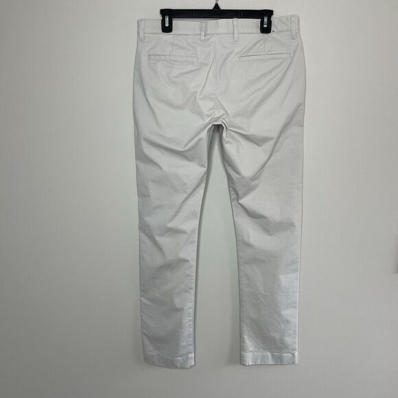 J.CREW Chino Pants Men 33 x 32 Beige Slim-Fit TruTemp365 Cotton Blend BZ109 - Picture 7 of 13